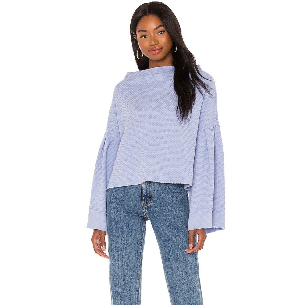 Free People, light blue sweater. Size xs